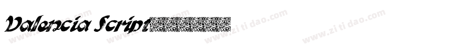 Valencia Script字体转换